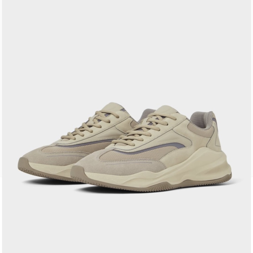 Zara Thick Soled Sneakers Yeezy Inspired